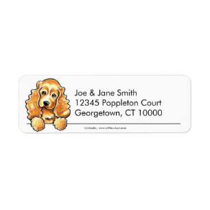 Etiqueta Cocker Spaniel Clean n Simple