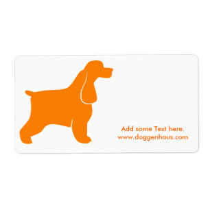 Etiqueta Cocker Spaniel Inglés