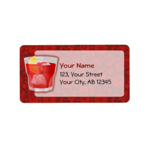 Etiqueta Cóctel Negroni