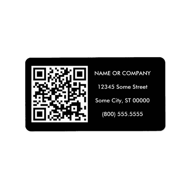 Etiqueta código adaptable de QR (Frente)