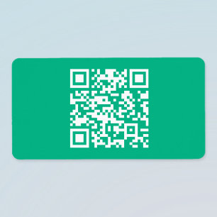 Etiqueta Código QR editable Generar el propio Verde verde