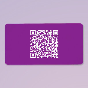 Etiqueta Código QR instantáneo con la URL de tu sitio web