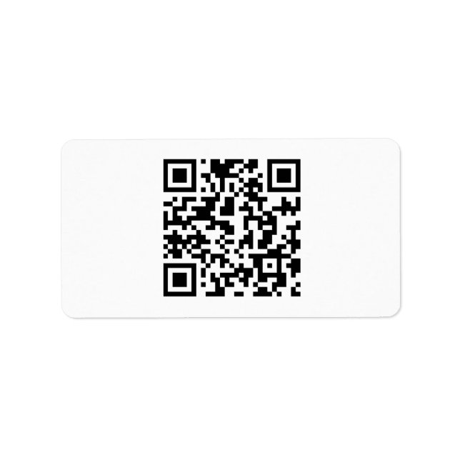 Etiqueta CÓDIGO QR personalizado (Frente)