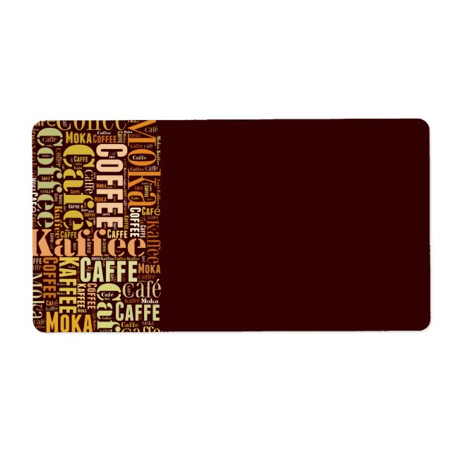 Etiqueta Coffee (Frente)