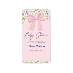 Etiqueta Colección de Baby Shower Dulces Comienzos