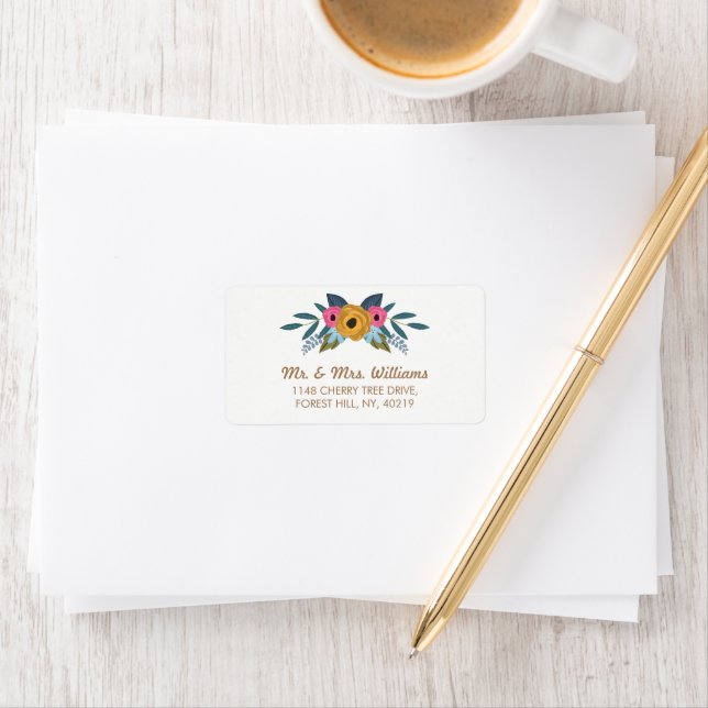 Etiqueta Colección de Bodas blancos de flor (In situ)