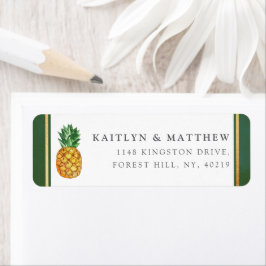 Etiqueta Colección de Bodas de piña tropical