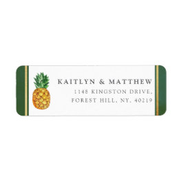 Etiqueta Colección de Bodas de piña tropical
