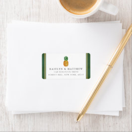 Etiqueta Colección de Bodas de piña tropical