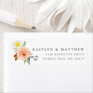 Etiqueta Colección de Bodas de primaverales de flores