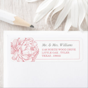 Etiqueta Colección de Bodas florales de Peony
