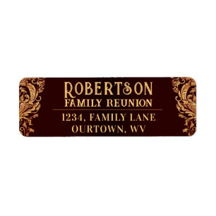 Etiqueta Colección de uniones familiares