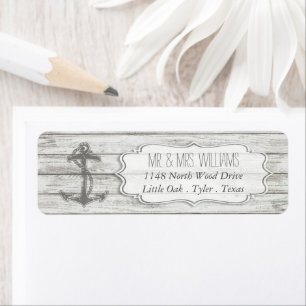 Etiqueta Colección Nautical Whitewashed Wood Beach Wedding