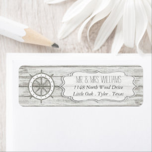 Etiqueta Colección Nautical Whitewashed Wood Beach Wedding