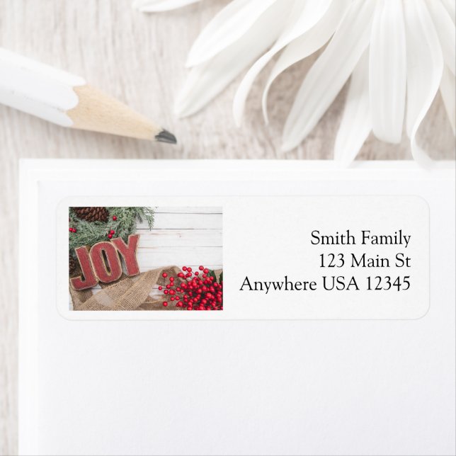 Etiqueta Colección navideña de alegría y guirnaldas (In situ)