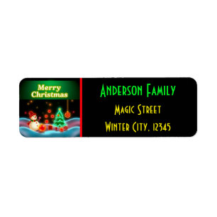 Etiqueta Colección Neon Holiday para Navidades populares