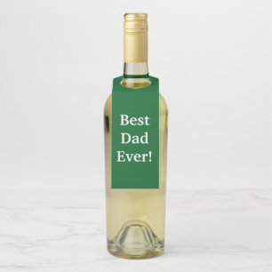 Etiqueta Colgador de Botella ¡El Mejor Papá del Mu