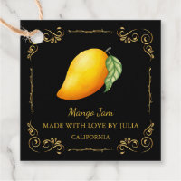 Etiqueta Colgante Cuadrada de Mermelada Casera de