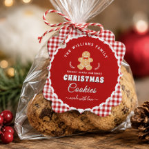 Etiqueta colgante de galletas de Navidad de hombre