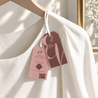 Etiqueta Colgante de Producto Minimalista Elegante