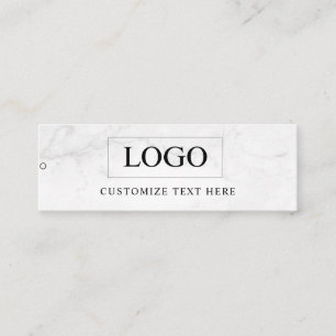 Etiqueta Colgante de Ropa con Logo de Negocio Mini