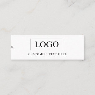 Etiqueta Colgante de Ropa con Logo de Negocio Mini