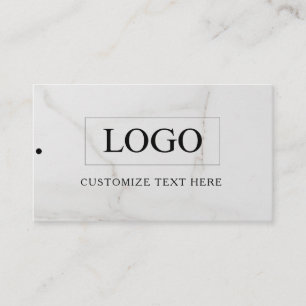 Etiqueta Colgante de Ropa con Logotipo de Negocio