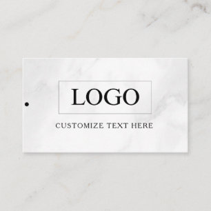 Etiqueta Colgante de Ropa con Logotipo de Negocio