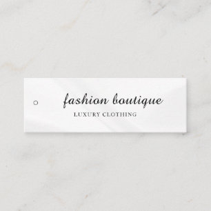 Etiqueta Colgante de Ropa con Logotipo de Negocio