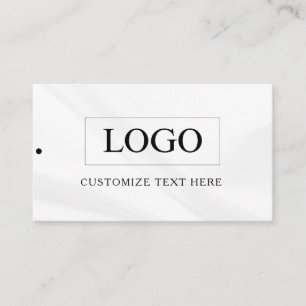Etiqueta Colgante de Ropa con Logotipo de Negocio