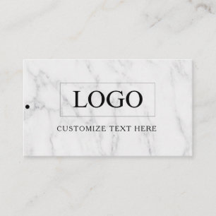 Etiqueta Colgante de Ropa con Logotipo de Negocio