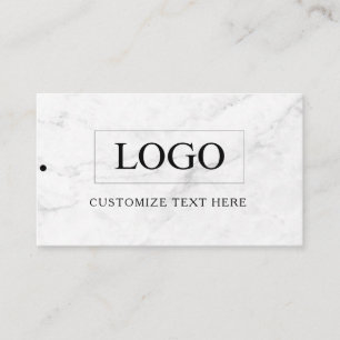 Etiqueta Colgante de Ropa con Logotipo de Negocio