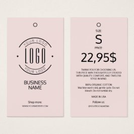 Etiqueta colgante de ropa con logotipo moderno de
