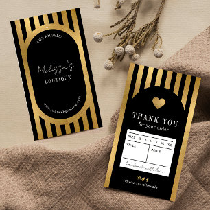 Etiqueta Colgante de Talla de Ropa de Moda Negra y