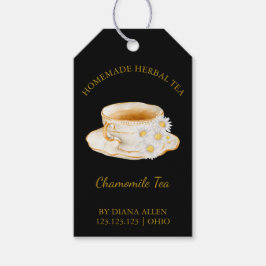 Etiqueta Colgante de Té Simple de Manzanilla