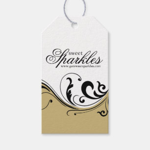 Etiqueta colgante elegante del regalo