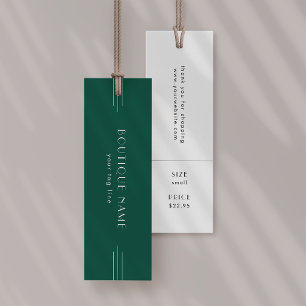 Etiqueta Colgante EVERLY Esmeralda para Ropa Etiqu