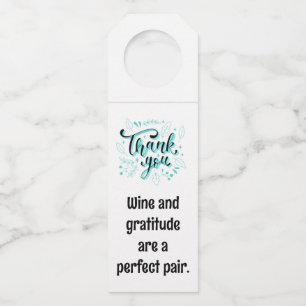 Etiqueta Colgante para Botella de Gratitud