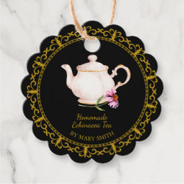 Etiqueta Colgante para Té de Equinácea Casera en T
