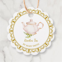 Etiqueta Colgante para Tetera Antigua de Té Rooibo