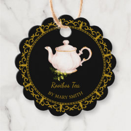 Etiqueta Colgante para Tetera Antigua de Té Rooibo