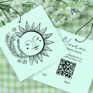 Etiqueta Colgante Personalizada Código QR Arte de 