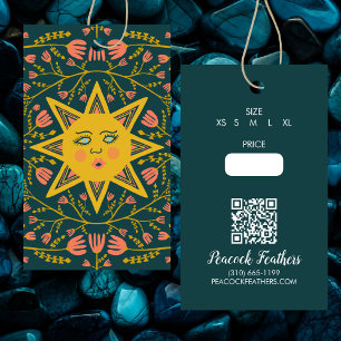 Etiqueta Colgante Personalizada Código QR Precio F