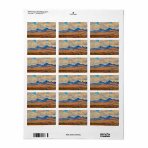 Etiqueta Colinas cerca de la Misión Tumacacori, Arizona por