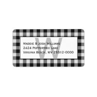 Colocación/Cheques de búfalo en blanco y negro per