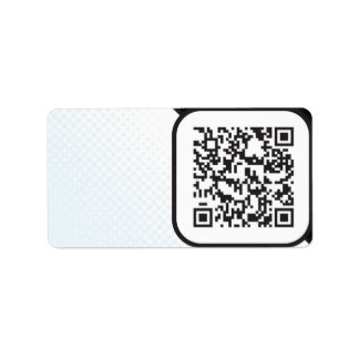 Etiqueta Coloque su código QR escaneado en estos