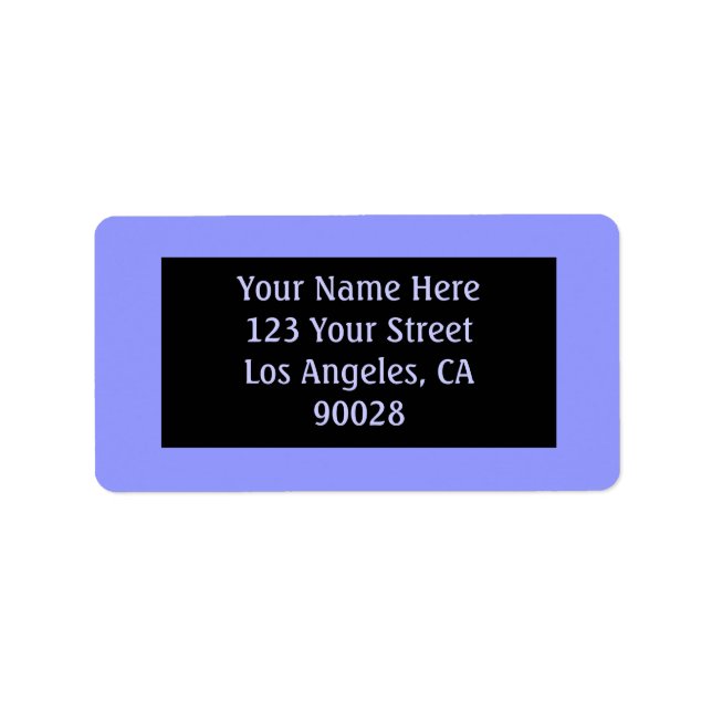 Etiqueta color azul (Frente)