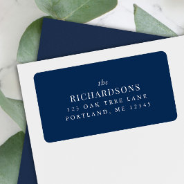 Etiqueta Color editable Apellido Dirección de devolución cl