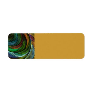 Etiqueta Color Glory Moderno Resumen Patrón de arte elegant