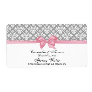 Etiqueta Color gris oscuro, agua blanca de Damasco, color r